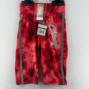 0887 Mitchell & Ness NBA Chicago Bulls Galaxy Biker Shorts Size S